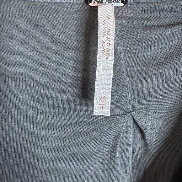 Free People Gray and Black Bomber Jacket, EUC, Size XS - Picture 4 of 9